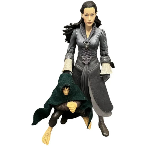 The Lord of the Rings: The Fellowship of the Ring - Arwen, Asfaloth & Wounded Frodo Deluxe Horse and Rider Action Figure Set - Toy Biz