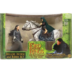 The Lord of the Rings: The Fellowship of the Ring - Arwen, Asfaloth & Wounded Frodo Deluxe Horse and Rider Action Figure Set - Toy Biz