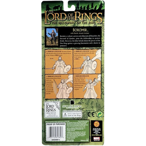 The Lord of the Rings: The Fellowship of the Ring - Battle Attack Boromir Action Figure (6") - Toy Biz - (2003)