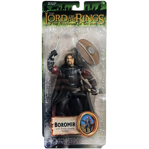 The Lord of the Rings: The Fellowship of the Ring - Battle Attack Boromir Action Figure (6") - Toy Biz - (2003)