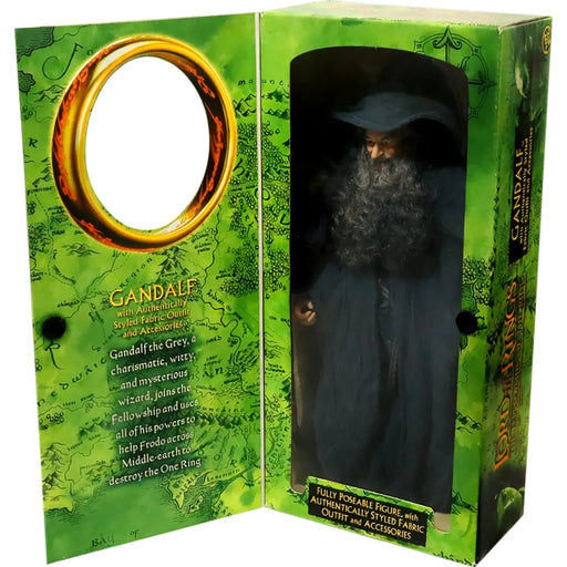 The Lord of the Rings [The Fellowship of the Ring] - Gandalf with Authentically Styled Fabric Outfit Action Figure (12") - Toy Biz - Special Edition Collector Series - (2001)