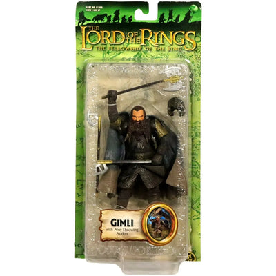 The Lord of the Rings: The Fellowship of the Ring - Gimli Action Figure with Axe-Throwing Ability Action (4.5