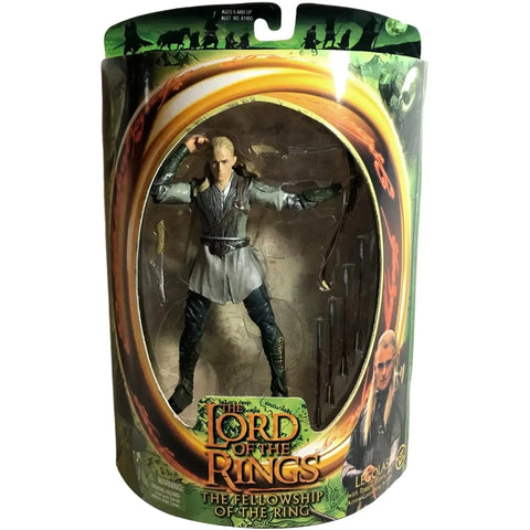 The Lord of the Rings: The Fellowship of the Ring - Legolas with Dagger-Slashing and Arrow-Launching Ability Action Figure - Toy Biz - (2001)
