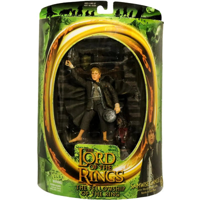The Lord of the Rings: The Fellowship of the Ring - Moria Mines Goblin Battle Samwise Gamgee Action Figure - Toy Biz - (2001)