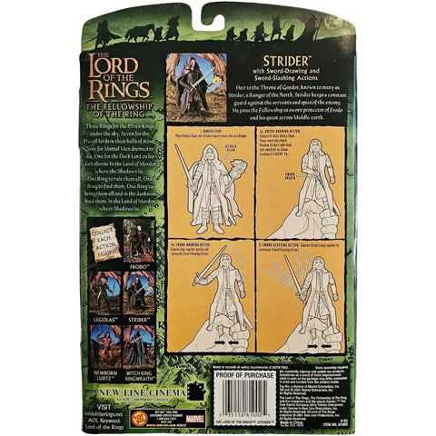 The Lord of the Rings: The Fellowship of the Ring - Strider Outfit Aragorn Action Figure (6.5