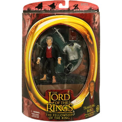 The Lord of the Rings: The Fellowship of the Ring - Traveling Bilbo Action Figure with Bag End Diorama & Traveling Gear (4.5") - Toy Biz - (2002)