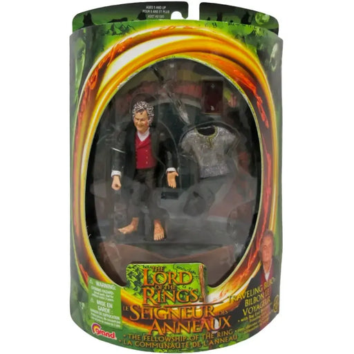 The Lord of the Rings: The Fellowship of the Ring - Traveling Bilbo Baggins Action Figure - Toy Biz - (2001)