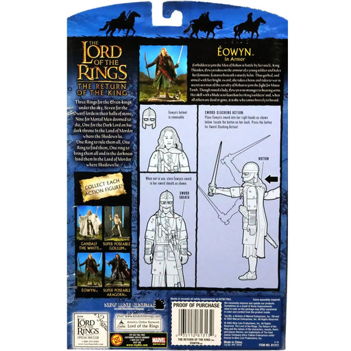 The Lord of the Rings: The Return of the King - Éowyn in Armor with Sword-Slashing Ability Action Figure (5.75") - Toy Biz - (2003)