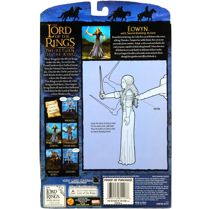 The Lord of the Rings: The Return of the King - Éowyn with Sword-Slashing Ability Action Figure (5.75") - Toy Biz - (2003)