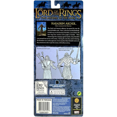 The Lord of the Rings: The Return of the King - Fully Armored Evil Warrior Haradrim Archer Action Figure - Toy Biz - (2003) - Image 2