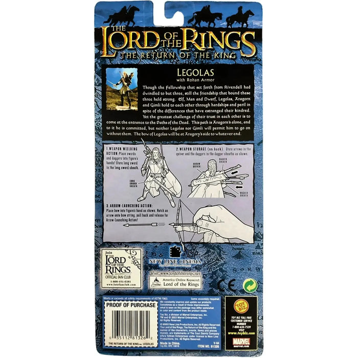 The Lord of the Rings: The Return of the King - Legolas with Rohan Armor Action Figure - Toy Biz - (2003)