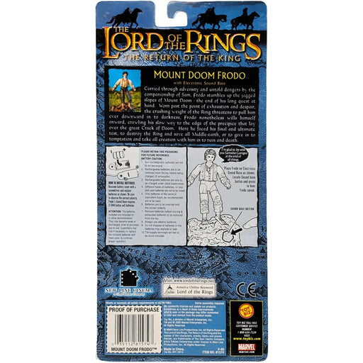 The Lord of the Rings: The Return of the King - Mount Doom Frodo with Electronic Sound Base Interactive Action Figure - Toy Biz - (2005)