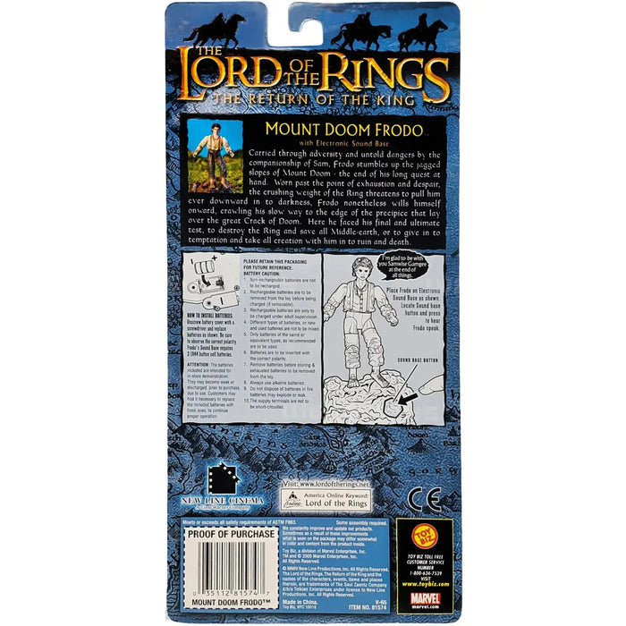 The Lord of the Rings: The Return of the King - Mount Doom Frodo with Electronic Sound Base Interactive Action Figure - Toy Biz - (2005)