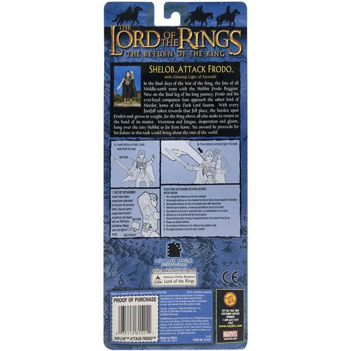 The Lord of the Rings: The Return of the King - Shelob Attack Frodo with Glowing Light of Earendil Action Figure - Toy Biz - (2004)