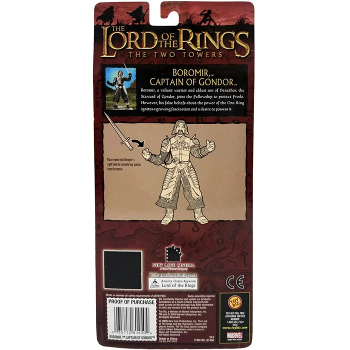 The Lord of the Rings: The Two Towers - Boromir, Captain of Gondor Action Figure (6") - Toy Biz - (2004)