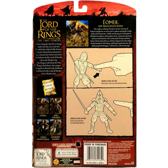 The Lord of the Rings: The Two Towers - Éomer with Sword Attack Action Figure (6.5") - Toy Biz - (2002)