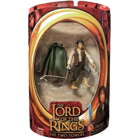 The Lord of the Rings: The Two Towers - Frodo with Light-Up Sting Sword Action Figure - Toy Biz - (2002)