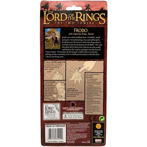 The Lord of the Rings: The Two Towers - Light-Up Sting Frodo Action Figure - Toy Biz - (2003)