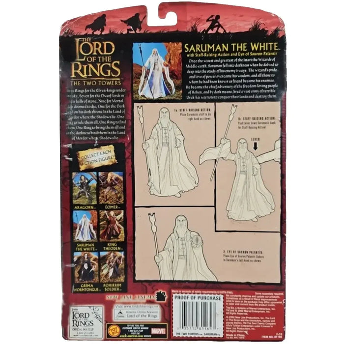 The Lord of the Rings: The Two Towers - Saruman the White Action Figure (7") - Toy Biz