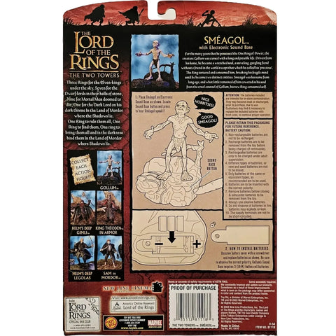 The Lord of the Rings: The Two Towers - Sméagol Action Figure with Interactive Electronic Sound Base (6