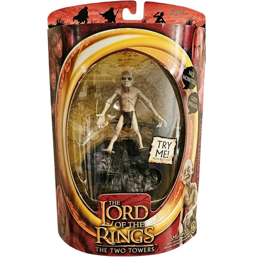The Lord of the Rings: The Two Towers - Sméagol Action Figure with Interactive Electronic Sound Base (6") - Toy Biz - (2003)