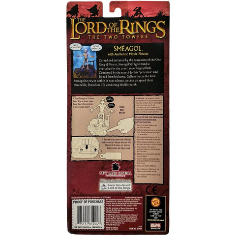 The Lord of the Rings: The Two Towers - Sméagol with Authentic Movie Phrases Action Figure (6