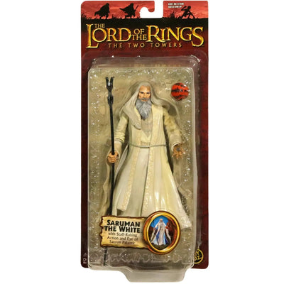 The Lord of the Rings: The Two Towers - Staff-Raising Saruman the White Action Figure and Eye of Sauron Palantír (7