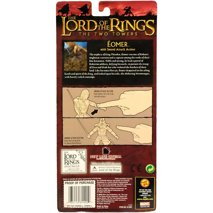The Lord of the Rings: The Two Towers - Sword Attack Éomer Action Figure (6.5") - Toy Biz - (2003)
