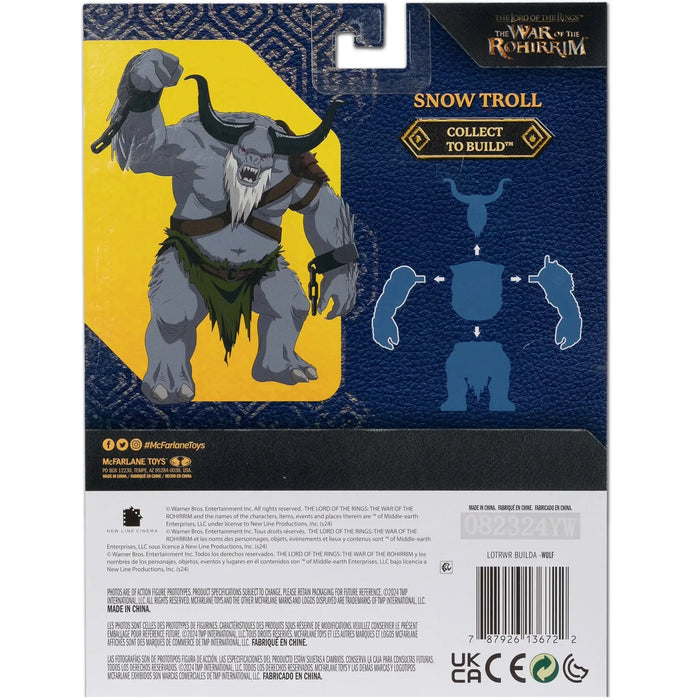 The Lord of the Rings: The War of the Rohirrim - Wulf Action Figure (4") - McFarlane Toys - [Build a Figure: Snow Troll] - (2024)