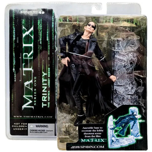 The Matrix - Lobby Scene Trinity Diorama Figure - McFarlane Toys - Matrix Series 1 - (2003)