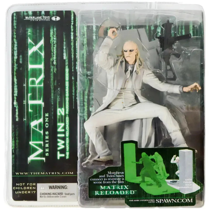 The Matrix Reloaded - Parking Garage Scene Twin 2 Action Figure - McFarlane Toys - Matrix Series 1 - (2003)