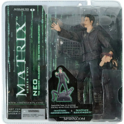 The Matrix Revolutions & The Matrix Reloaded - Blindfolded Neo Action Figure - McFarlane Toys - Matrix Series 2 - (2003)