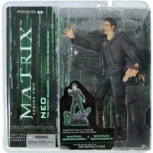 The Matrix Revolutions & The Matrix Reloaded - Blindfolded Neo Action Figure - McFarlane Toys - Matrix Series 2 - (2003)