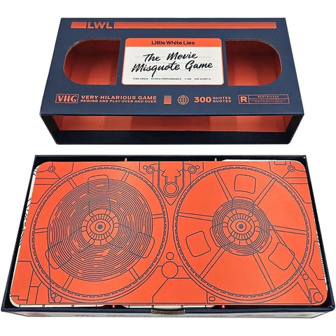 The Movie Misquote Game - Party Movies Card Game for Family, and Adults (2+ Players, Ages 16+) - Little White Lies
