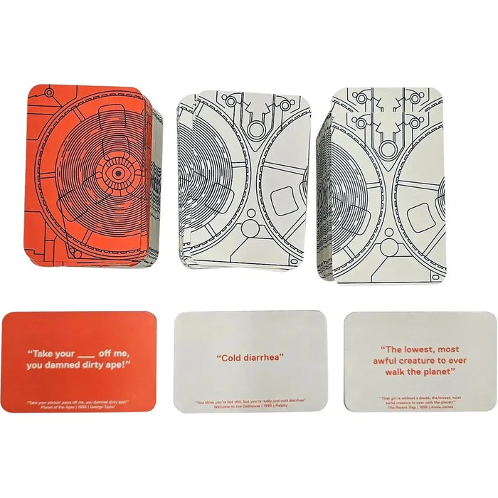 The Movie Misquote Game - Party Movies Card Game for Family, and Adults (2+ Players, Ages 16+) - Little White Lies