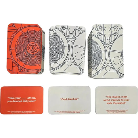 The Movie Misquote Game - Party Movies Card Game for Family, and Adults (2+ Players, Ages 16+) - Little White Lies