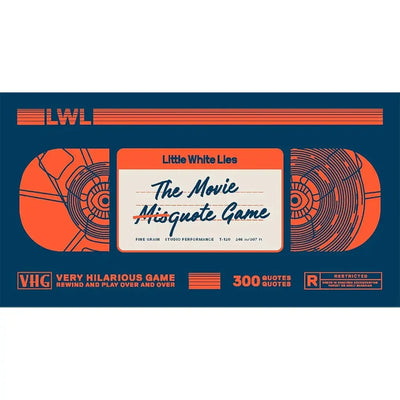The Movie Misquote Game - Party Movies Card Game for Family, and Adults (2+ Players, Ages 16+) - Little White Lies