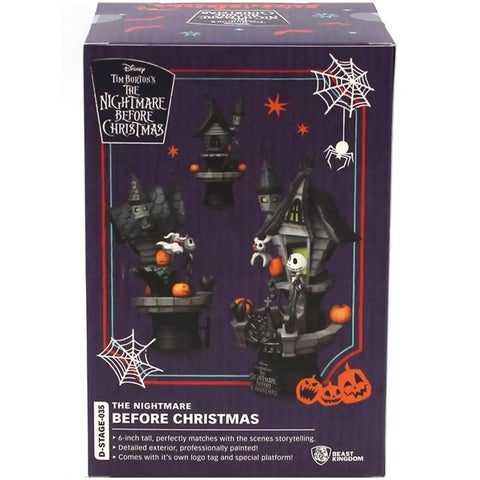 The Nightmare Before Christmas - Jack Skellington with Zero Haunted House Diorama Statue Figure (6