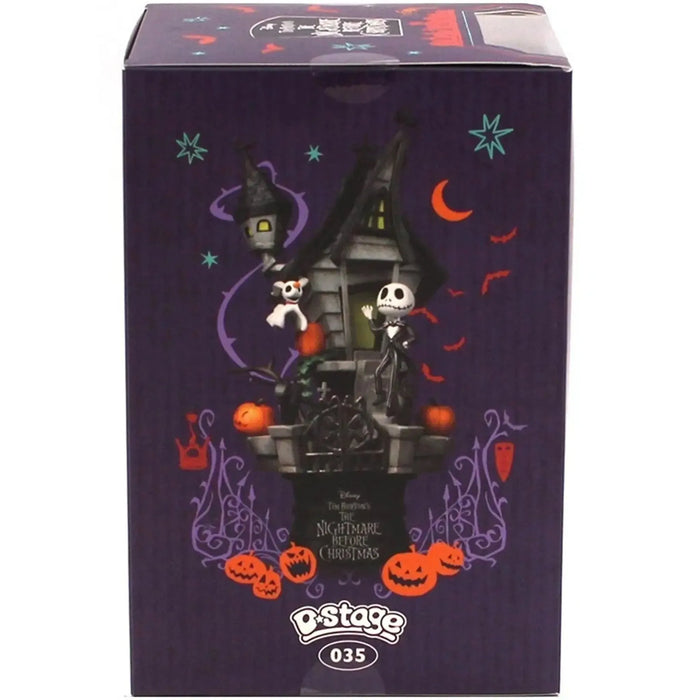 The Nightmare Before Christmas - Jack Skellington with Zero Haunted House Diorama Statue Figure (6") - Beast Kingdom - D-Stage Series (DS-035)