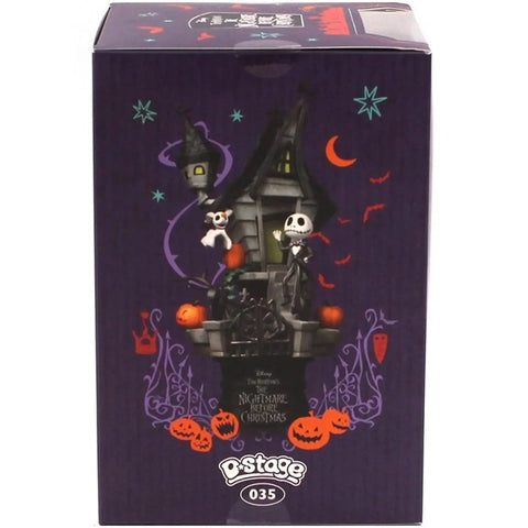 The Nightmare Before Christmas - Jack Skellington with Zero Haunted House Diorama Statue Figure (6