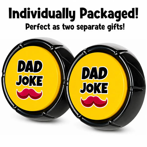The Original Dad Joke Button | Funny Dad Jokes Gift for Dad | Fathers Day Gifts, Dad Birthday Gift from Daughter Son | Gag Gifts for Men, White Elephant Gifts for Adults