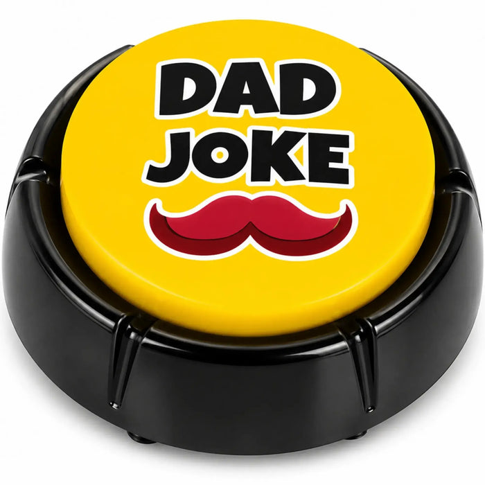 The Original Dad Joke Button | Funny Dad Jokes Gift for Dad | Fathers Day Gifts, Dad Birthday Gift from Daughter Son | Gag Gifts for Men, White Elephant Gifts for Adults