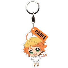 The Promised Neverland - Chibi Emma Keychain with "63194" Charm (Acrylic) - ABYstyle