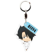The Promised Neverland - Chibi Ray Keychain with "81194" Charm (Acrylic) - AB...- Image 1