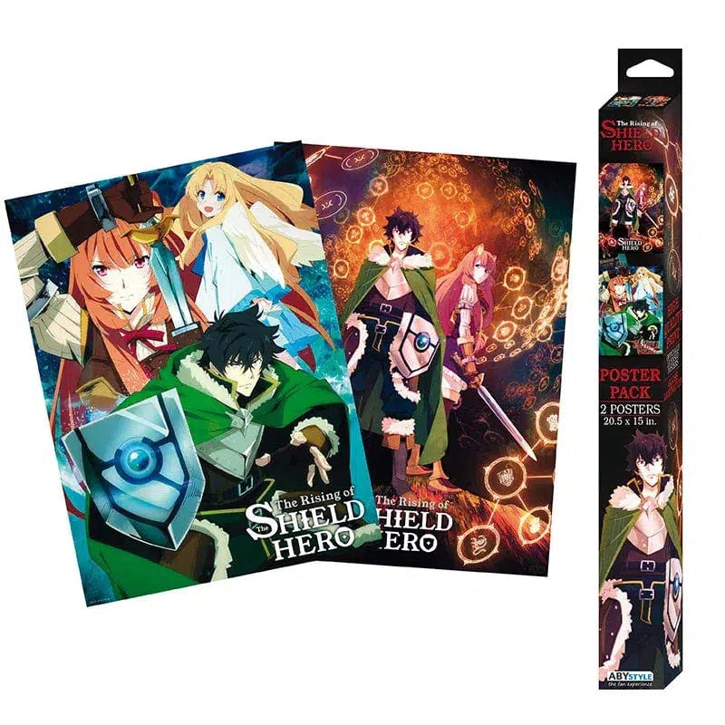 The Rising of the Shield Hero - Naofumi, Raphtalia & Filo Boxed Poster Set (20.5
