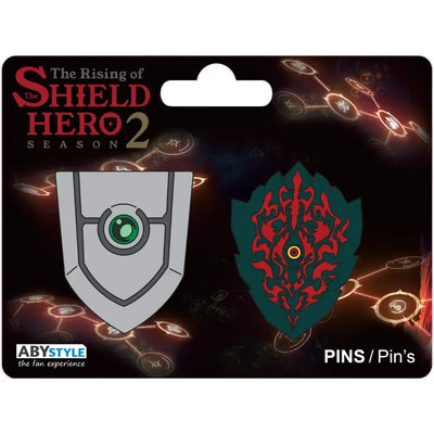 The Rising of the Shield Hero [Season 2] - The Legendary Shield & Rage Shield Pin Badge Set (2