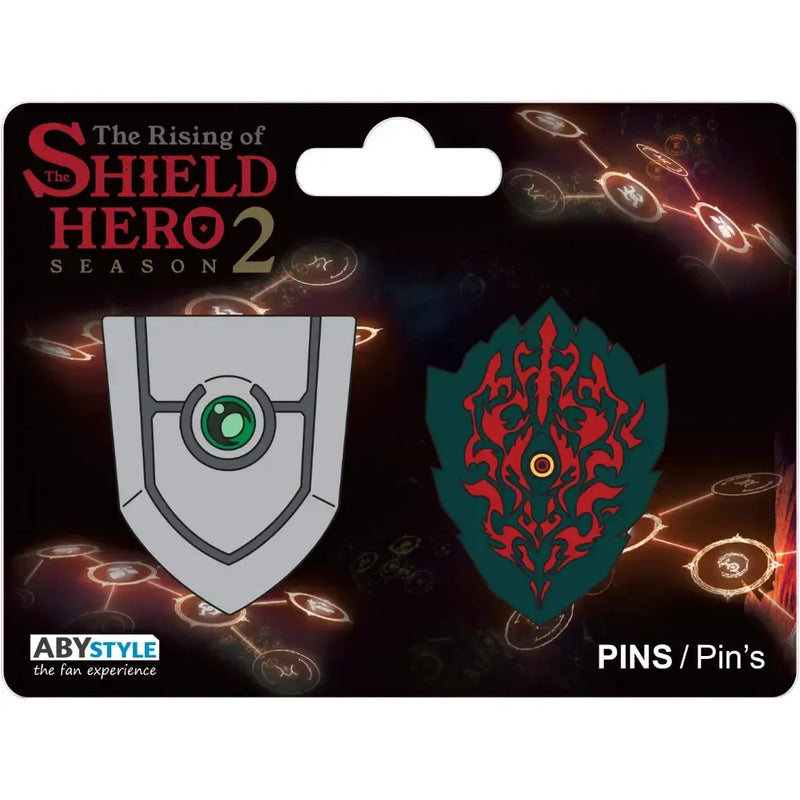 The Rising of the Shield Hero [Season 2] - The Legendary Shield & Rage Shield Pin Badge Set (2