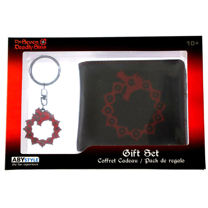 The Seven Deadly Sins - 7 Sins Symbol Wallet & Keychain Gift Set - ABYstyle
