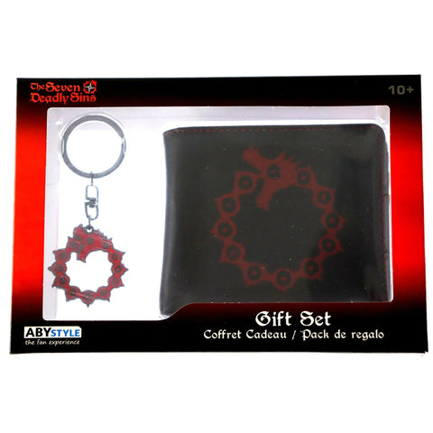 The Seven Deadly Sins - 7 Sins Symbol Wallet & Keychain Gift Set - ABYstyle