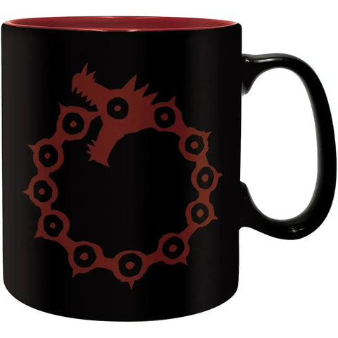 The Seven Deadly Sins - Animals & Emblems Black & Red Mug (Ceramic, 16 oz.) - ABYstyle
